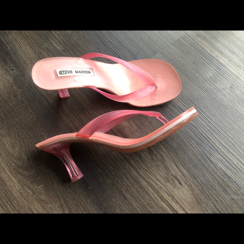 Steve Madden jelly sandals pump heels
